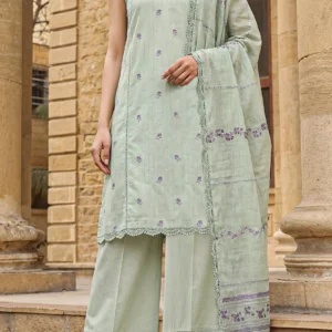 Unstitched Jacquard Cotton 3 Piece