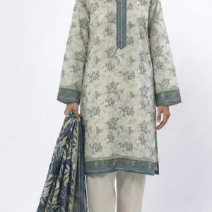 Unstitched Printed Lawn 3pc