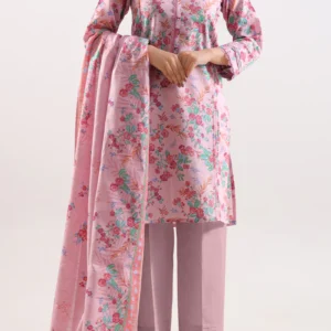Unstitched Printed Lawn 3 Piece